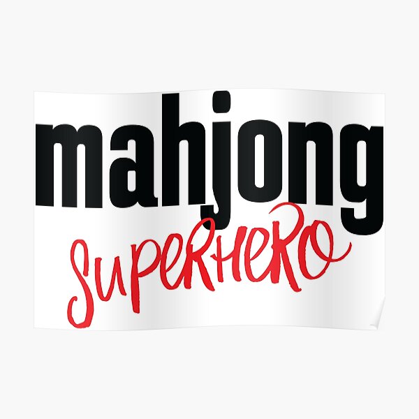 Mahjong Superhero Poster