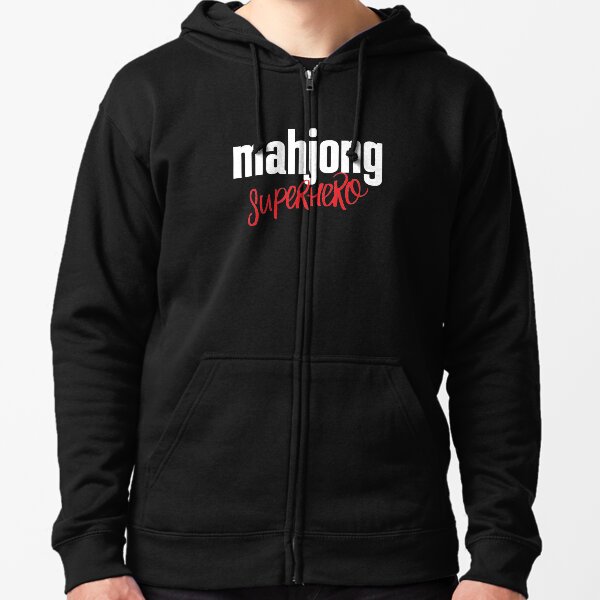 Mahjong Superhero Zipped Hoodie