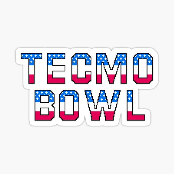 Tecmo Bowl Logo' Sticker for Sale by nelsengema