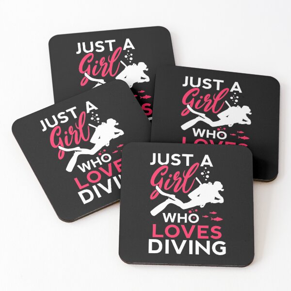 Item preview, Just a girl who loves diving designed and sold by stoneyy.