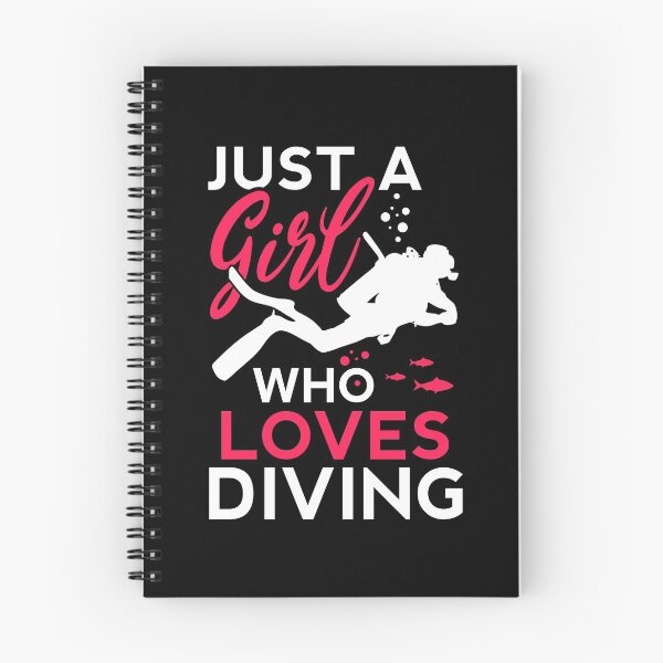 Item preview, Just a girl who loves diving designed and sold by stoneyy.