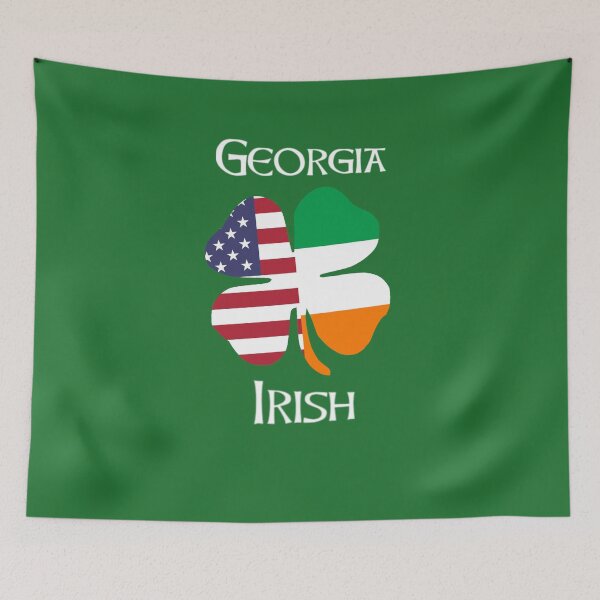 Item preview, Georgia Irish American Shamrock Design designed and sold by comhra.