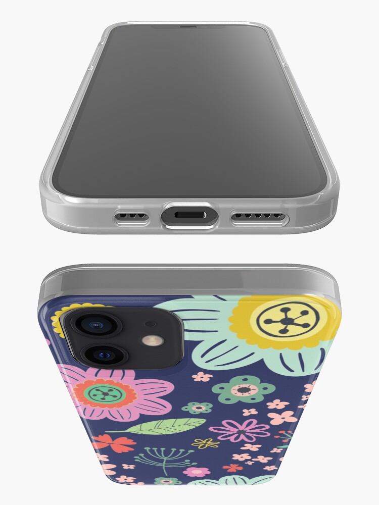 Alternate view of flower pattern iPhone Case