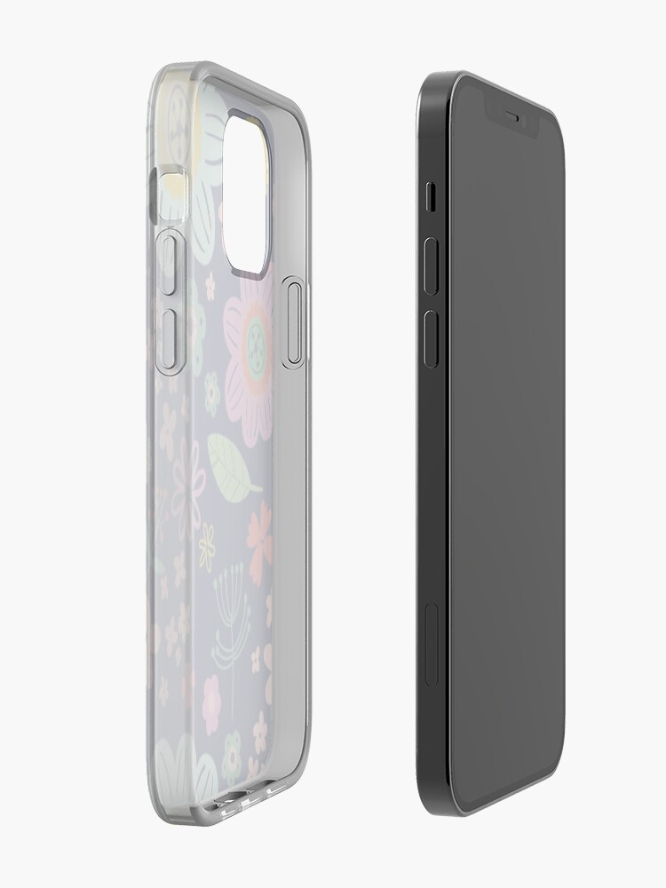 Alternate view of flower pattern iPhone Case