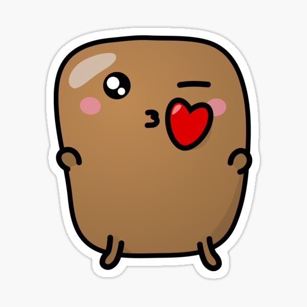 Jagaimo The Potato - The Kiss Sticker
