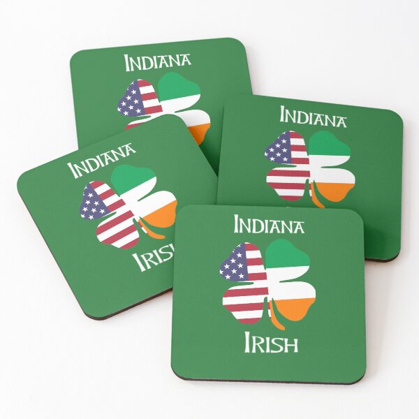 Item preview, Indiana Irish American Shamrock Design designed and sold by comhra.