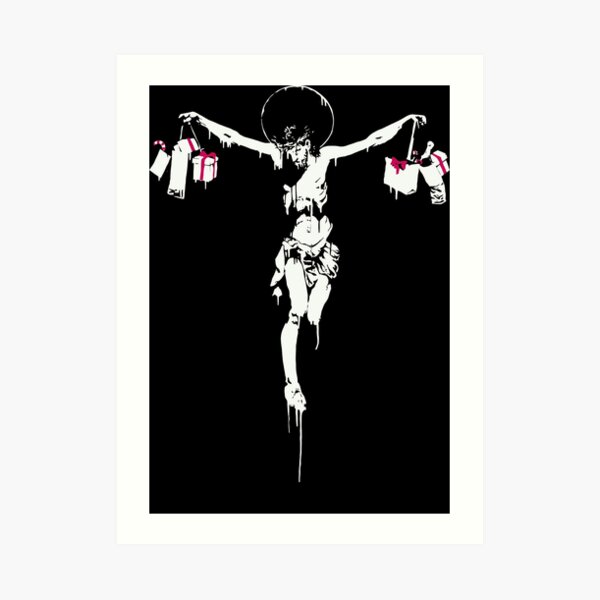 Material Jesus Christ BANKSY HD Canvas Art Print Box Framed Picture BBD Material Jesus Christ BANKSY HD Canvas Art Print Box Framed Picture BBD