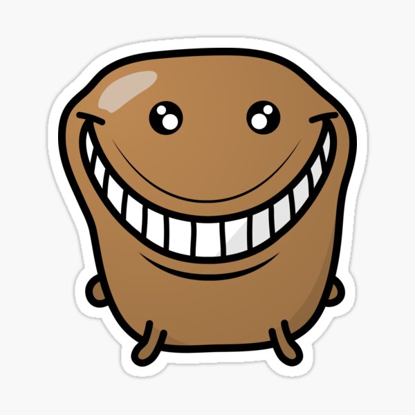 Jagaimo The Potato - The Grin Sticker