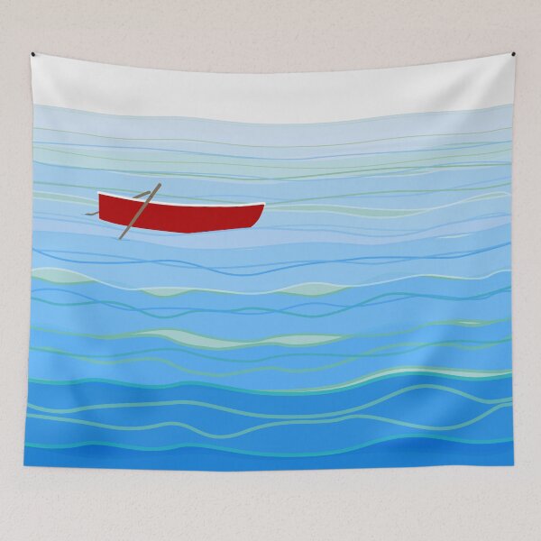 Item preview, Little red boat designed and sold by helengarvey.