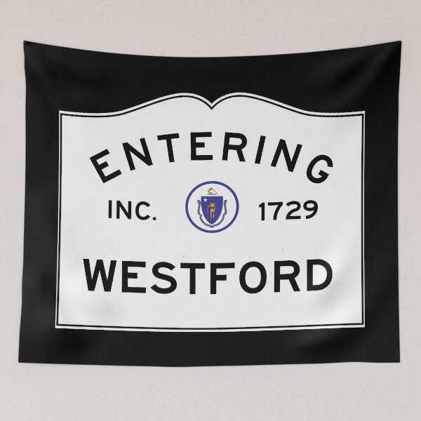 Item preview, Entering Westford Massachusetts - Commonwealth of Massachusetts Road Sign  designed and sold by NewNomads.