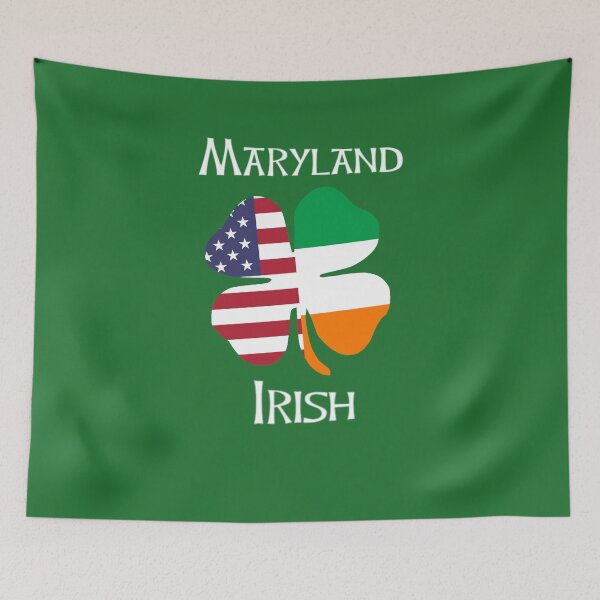 Item preview, Maryland Irish American Shamrock Design designed and sold by comhra.