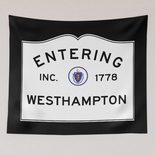 Item preview, Entering Westhampton Massachusetts - Commonwealth of Massachusetts Road Sign  designed and sold by NewNomads.