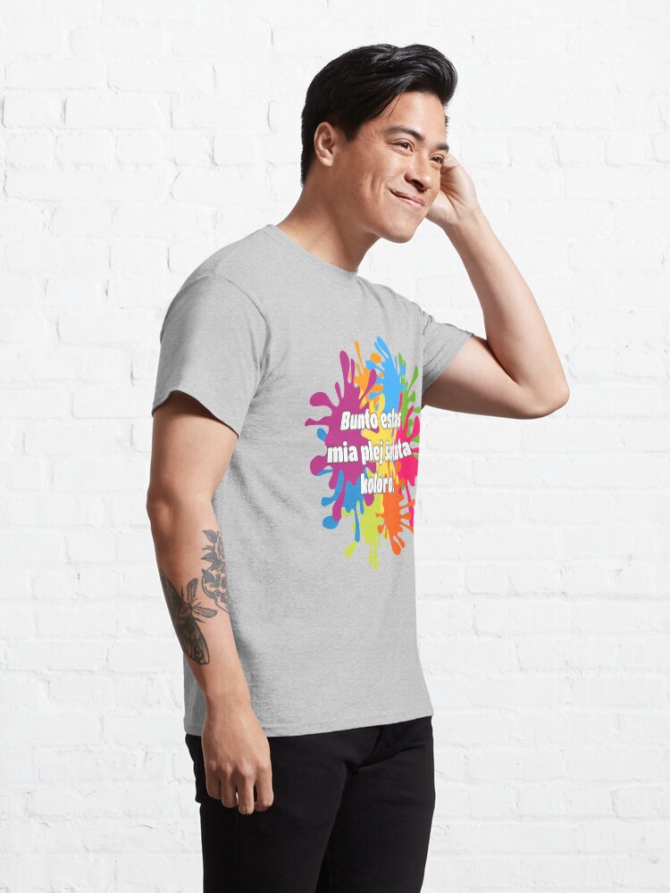 Alternate view of Bunto estas mia plej ŝatata koloro (longa versio) Classic T-Shirt