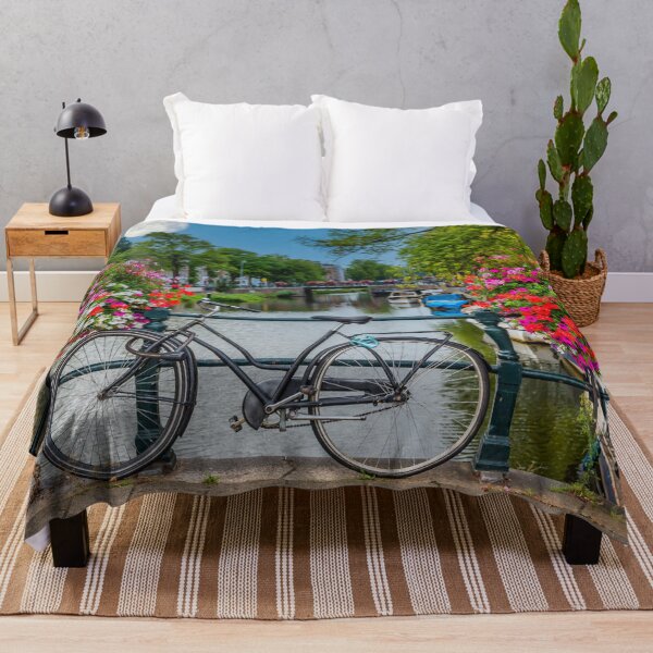 Item preview, Bicycle on a Bridge in Amsterdam with a Big Romantic Moon designed and sold by Jon Shore.