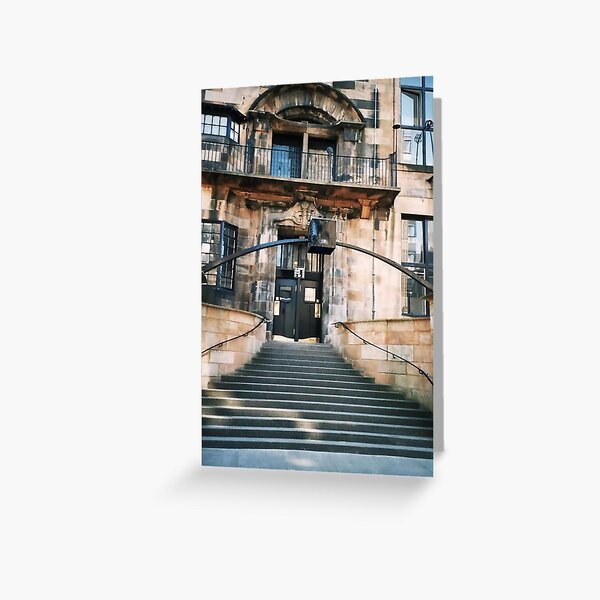 Glasgow School Of Art, Front Door 2 Greeting Card