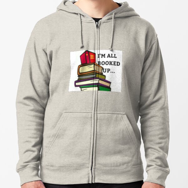 BOOKED style fashion reading design Zipped Hoodie