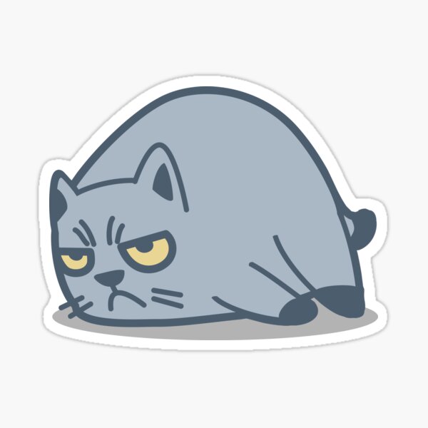Grumpy Cat Tshirt and Stickers - Cat Gifts for Cat lovers everywhere! Sticker