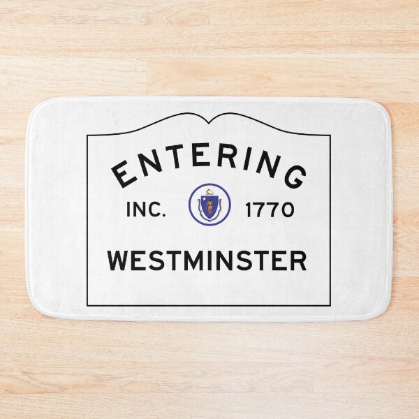 Item preview, Entering Westminster Massachusetts - Commonwealth of Massachusetts Road Sign  designed and sold by NewNomads.
