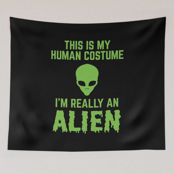 Item preview, Halloween My Human Costume I'm Really An Alien designed and sold by haselshirt.