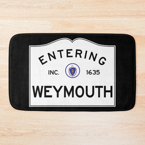 Item preview, Entering Weymouth Massachusetts - Commonwealth of Massachusetts Road Sign  designed and sold by NewNomads.