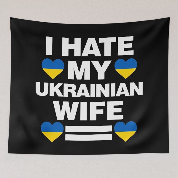 Item preview, I Hate My Ukrainian Wife Funny Ukraine designed and sold by elhefe.