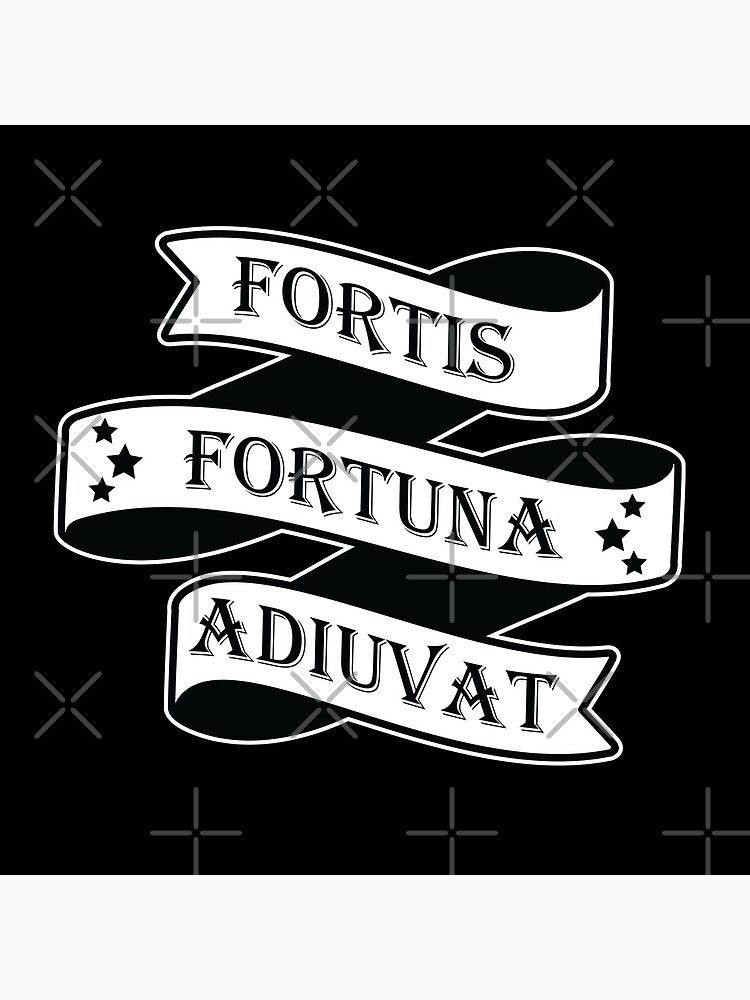 FORTES FORTUNA ADIUVAT. Fortune favors the brave.