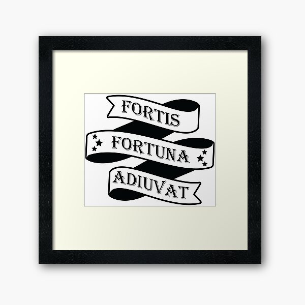 Fortis Fortuna Adiuvat! (Fortune favors the brave.)