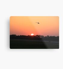 Sunset Flight Metal Print