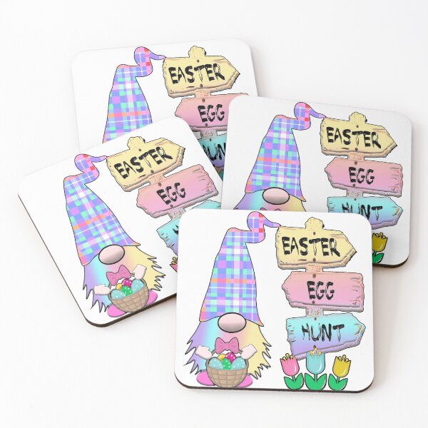 Item preview, Easter Egg Hunt Gnome Pastel plaid hat Spring Bunny Ears Rabbit Cute designed and sold by funnytshirtemp.