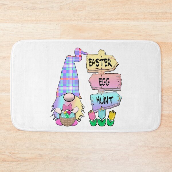 Item preview, Easter Egg Hunt Gnome Pastel plaid hat Spring Bunny Ears Rabbit Cute designed and sold by funnytshirtemp.