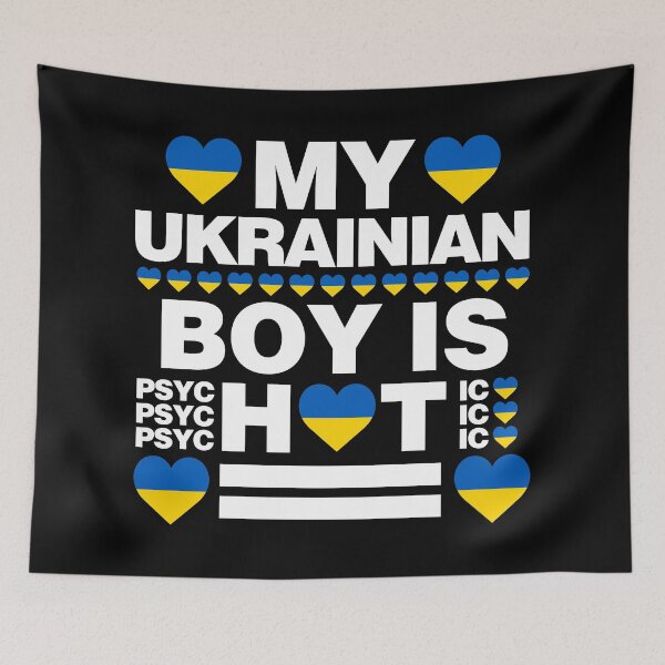 Item preview, My Ukrainian Boy is Hot - psychotic funny designed and sold by elhefe.
