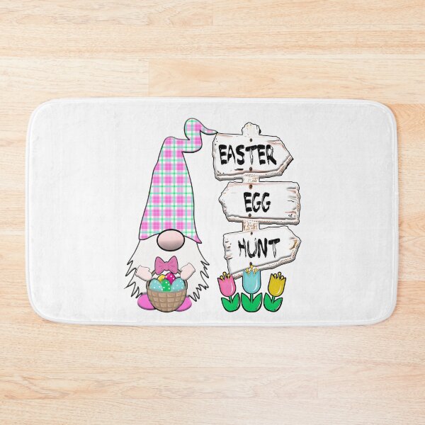 Item preview, Easter Egg Hunt Gnome Pink Plaid Hat  Pastel Spring Bunny Ears Rabbit Cute designed and sold by funnytshirtemp.