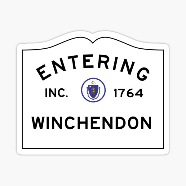 Item preview, Entering Winchendon Massachusetts - Commonwealth of Massachusetts Road Sign  designed and sold by NewNomads.