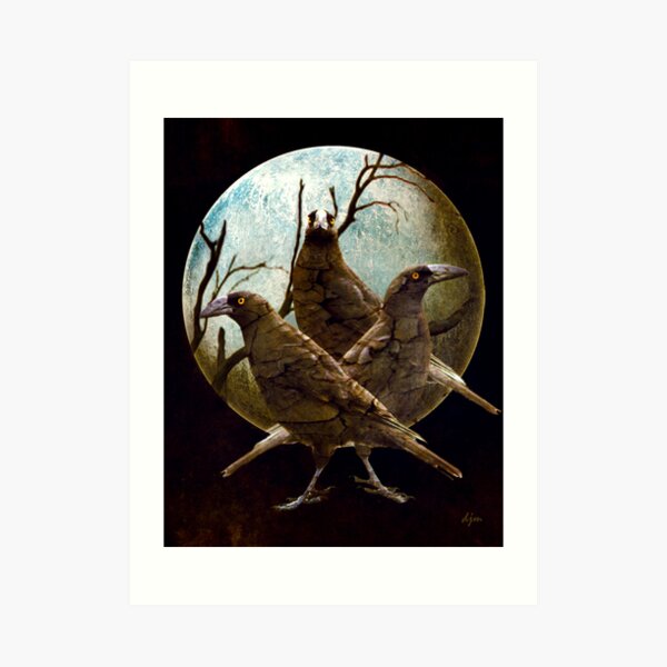 Full Moon In Tasmania Art Print