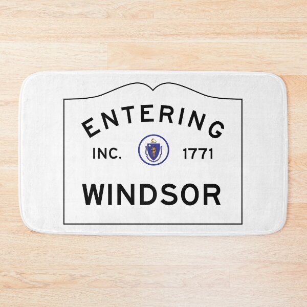 Item preview,  Entering Windsor Massachusetts - Commonwealth of Massachusetts Road Sign  designed and sold by NewNomads.