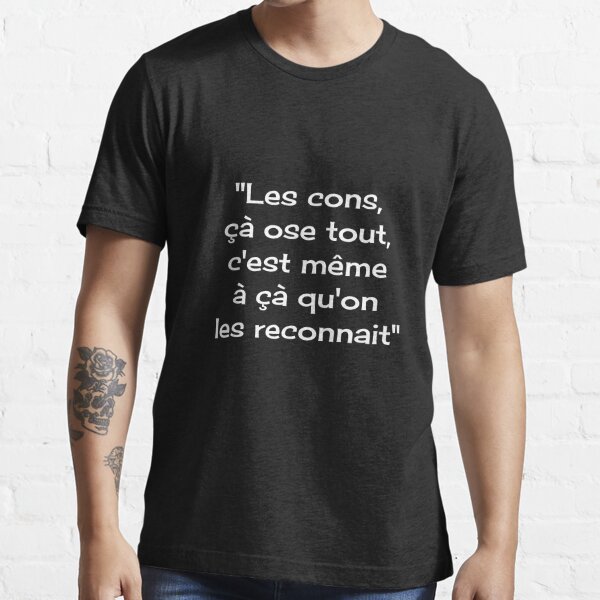 T Shirt J Parle Pas Aux Cons Ca Les Instruit Par Fourretout Redbubble