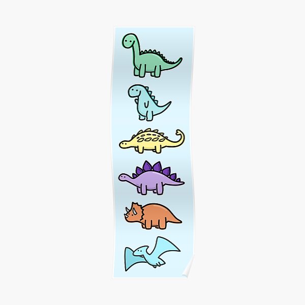 "Süße Dinos" Poster von happyfruits | Redbubble