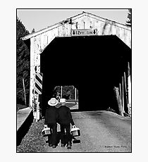 Walking To School Photographic Print