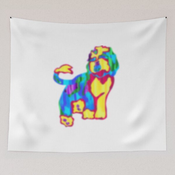 Item preview, Rainbow Shaggy Dog designed and sold by beyondthescope.