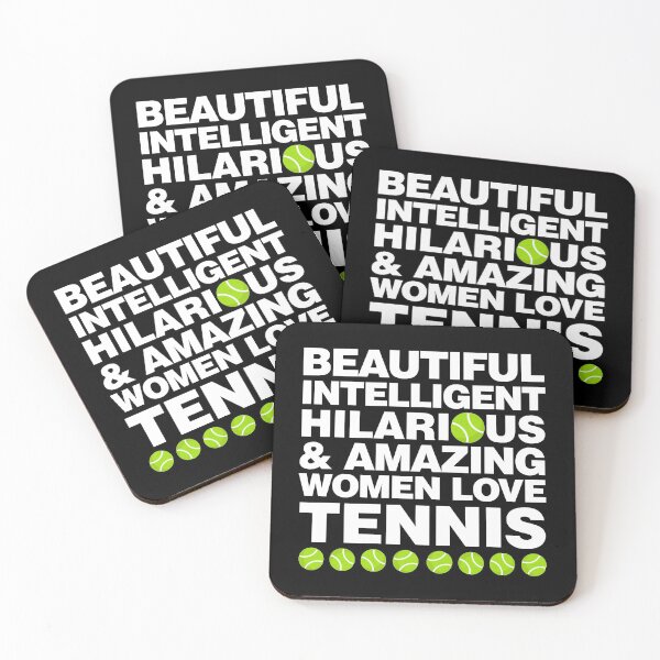 Item preview, Beautiful, Intelligent, Hilarious and Amazing Women Love Tennis designed and sold by elhefe.