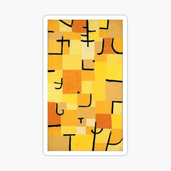 Artikel-Vorschau von Paul Klee - Zeichen in Gelb, designt und verkauft von ArtExpression.