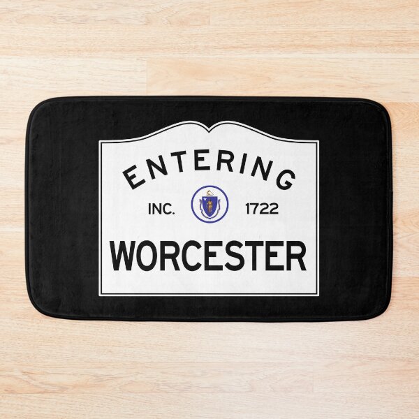 Item preview, Entering Worcester Massachusetts - Commonwealth of Massachusetts Road Sign  designed and sold by NewNomads.