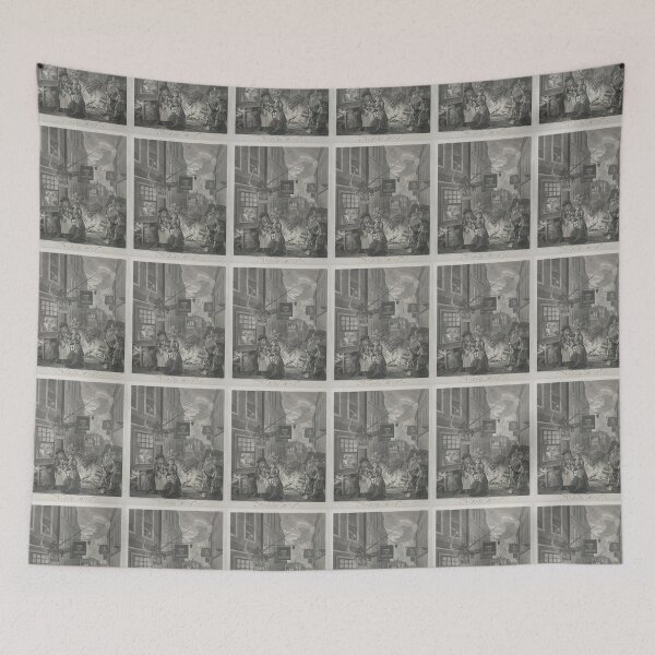 Item preview, William Hogarth (1697-1764) - The Four Times of the Day (1738) - 'Night' - engraving series designed and sold by cdmprints.