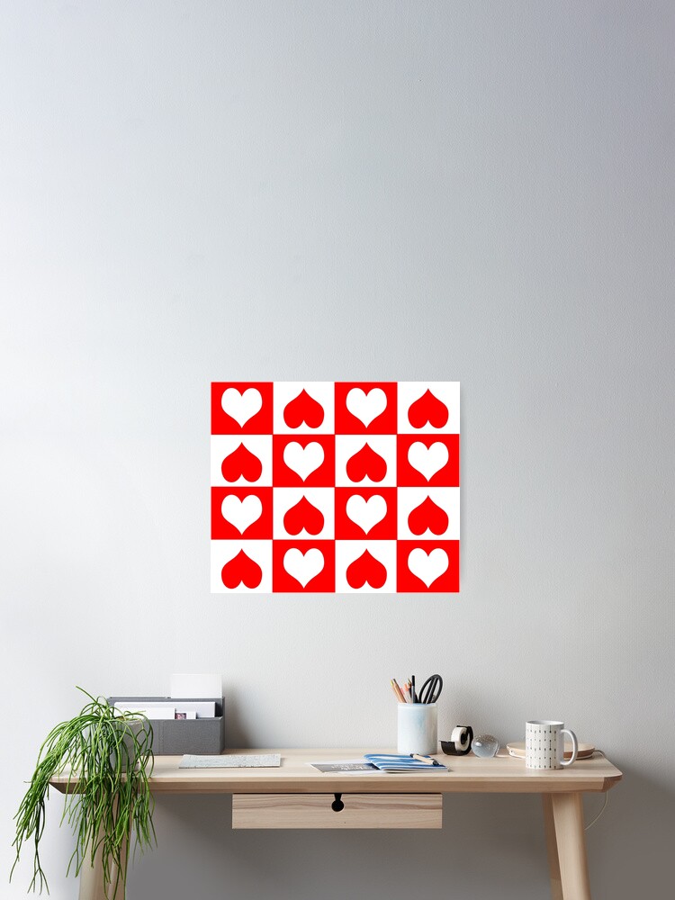 Thumbnail 2 of 3, Poster, Hearts | Playing Cards | Patterns designed and sold by rsty11.