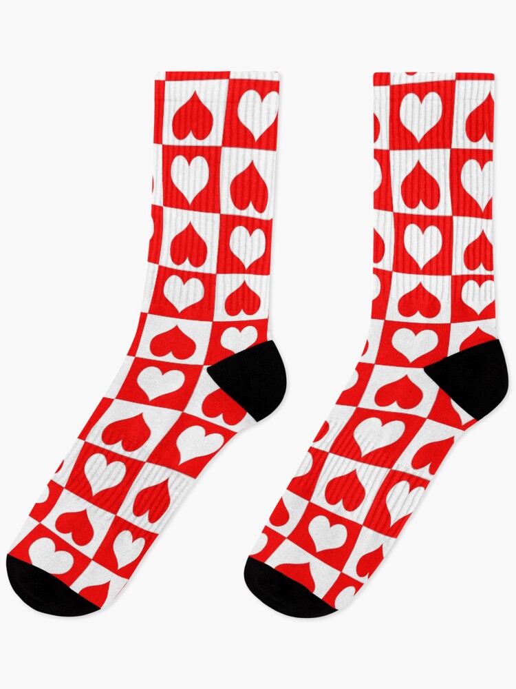 Thumbnail 1 of 5, Socks, Hearts | Playing Cards | Patterns designed and sold by rsty11.