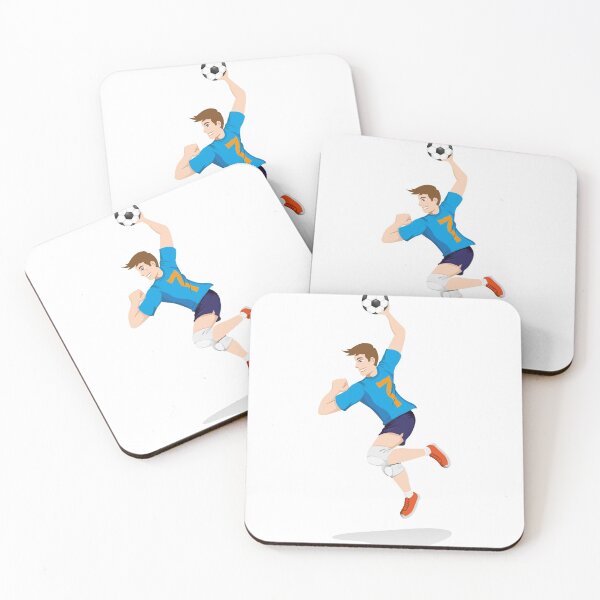 Item preview, Illustration represents a person playing handball, tchoukball, jumping to attack. Ideal for educational, sports and institutional materials designed and sold by LucianoCosmo.