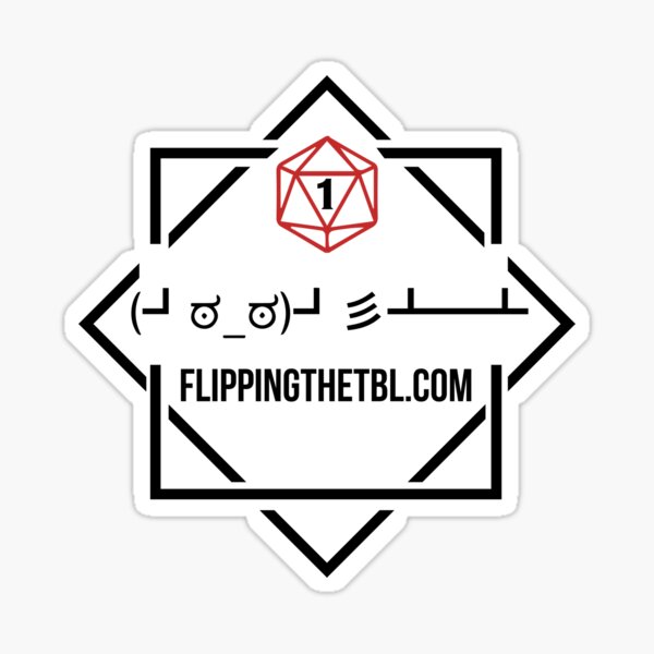 Flipping Table Stickers Redbubble