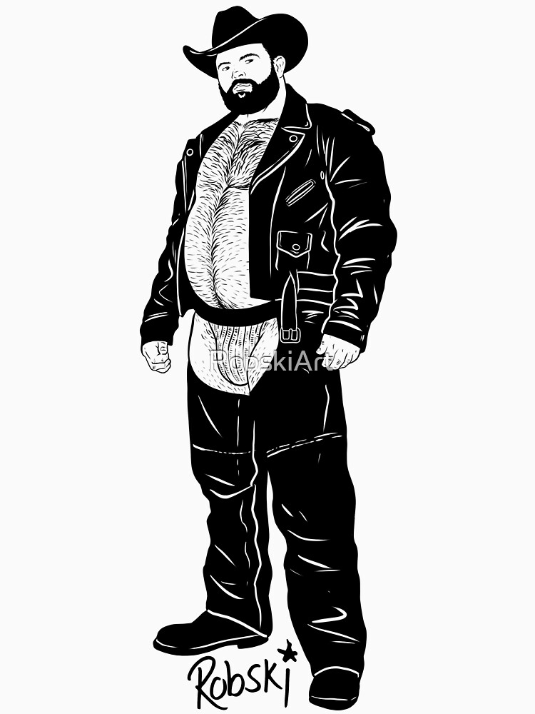 Cowboy - black lines by RobskiArt