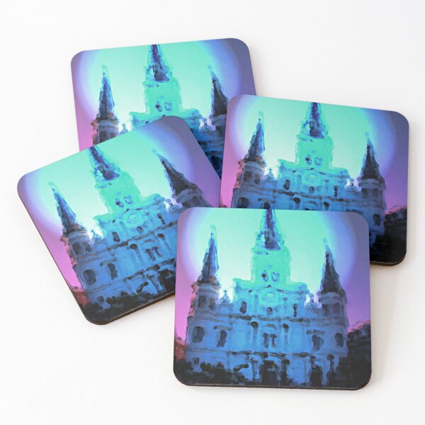 Item preview, Moonlit St. Louis Cathedral, New Orleans, Church designed and sold by LouisianaLady.