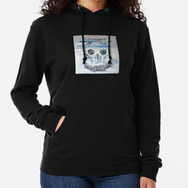 Abstract Skull Smile Sweat à capuche léger